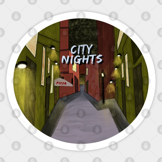 City Nights Sticker by Milasneeze